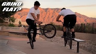 BMX Local Skatepark Tour Grind Flat Combos [upl. by Jablon]