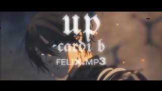 up cardi b  Audio Edit  felixmp3 [upl. by Yrbua503]