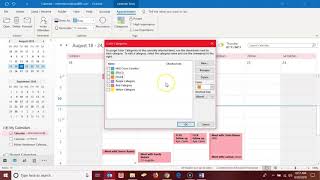 Outlook Calendar Categories and Recurring Events [upl. by Arua]