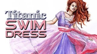 How to Draw Layers of Chiffon  Swim Gown TITANIC  Fashion Illustration  Fashion ARTventures [upl. by Hermes440]