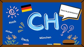 ch  Pronunciation in German  How to Pronounce the ch  Sound in German  KidsGerman [upl. by Nrek]