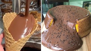 The Most SATISFYING Chocolate Cake Recipes  So Tasty Chocolate Cake Decorating Ideas [upl. by Rusticus]