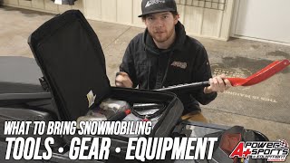 What to bring Snowmobiling  Tools Gear and Safety Equipment [upl. by Aisined]