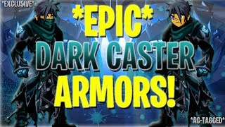 AQW  EXCLUSIVE New Dark Caster Armors Obtain The Dark Caster Class Quest  ITEM Showcase [upl. by Yra345]