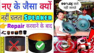 12 Inch 18 inches Speaker Reparing के बाद  Original quality क्यों नहीं देता 10 Mistek DjDkStar [upl. by Damha296]