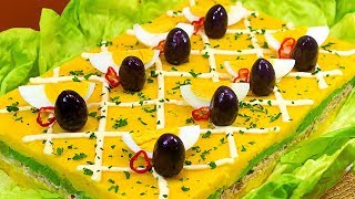 CAUSA RELLENA DE ATUN  RECETA PERUANA  Sazón y Corazón [upl. by Luy]