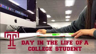 Day in the Life of a College Student  Temple University [upl. by Eylk]