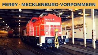 Ferry MECKLENBURGVORPOMMERN in Rostock Deutsche Bahn DB 298 3237 shunting Cargo Train [upl. by Naitsyrk]