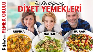 Bizi Zayıflatan Yemekleri Yaptık  En Sevdiğimiz 3 Diyet Tarifi  Salata Fırında Sebze Mercimek [upl. by Oettam]