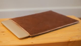 Making a Leather Laptop Sleeve [upl. by Carolee545]