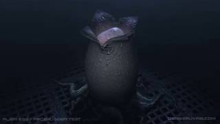 Alien Egg  Facehugger animation test [upl. by Darby]