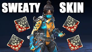 The NEW Sweaty Wraith Skin in Apex Legends [upl. by Nohcim842]