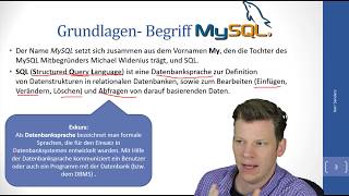 02 Was ist SQL  MySQL und wozu ist es gut [upl. by Nnylharas]