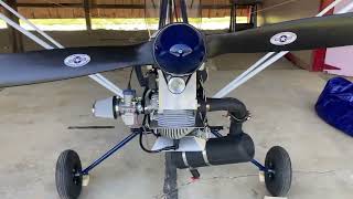 Ultralight Airbike 103 Home Built Airplane Update 4 Engine and Wings Mounted [upl. by Oilejor]