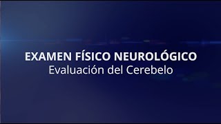 Examen físico neurológico Evaluación del cerebelo  Dr Erik Dávila  Tutorial [upl. by Eelanna564]