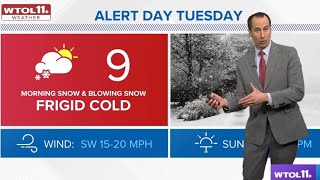 Bitter cold snow and wind Tuesday What you need to know about the ALERT DAY cold winter weather [upl. by Ritz]