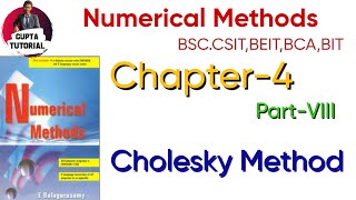 Chapter4 Cholesky Method PartVIII NepaliLangauge [upl. by Gnort404]