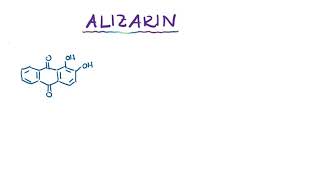 12 Alizarin  Synthesis amp Chemical Properties  Mordant Dye [upl. by Inavihs746]