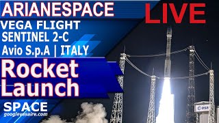 LIVE LAUNCH NOW Arianespace Vega Rocket Launch SENTINEL  Avio SpA  ITALY Mission [upl. by Yared281]