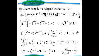 Fonctions exponentielles 2 bac SM Ex 27 page 227 Almoufid [upl. by Severson662]