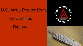 Knife Review U S GI Army Pocket Knife by Camillus [upl. by Tidwell191]