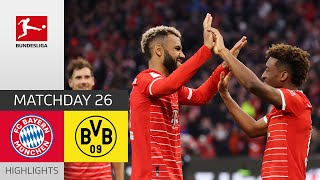 Tuchel Starts With Strong Win  Bayern München  Borussia Dortmund  Highlights  MD 26 – BuLi 2223 [upl. by Derriey640]