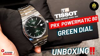 TISSOT WATCH PRX POWERMATIC 80 UNBOXING ‼️ [upl. by Ddet294]