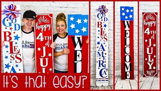 5 DIY Front Porch Welcome Signs [upl. by Edbert]