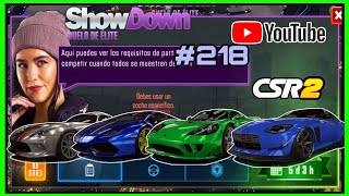 CSR2SHOWDOWN ELITE 218 all elite Cars [upl. by Felita]