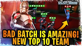 BAD BATCH IS AMAZING New Top 10 Team in SWGoH Destroy GAS Darth Revan Padme Grievous and MORE [upl. by Yssej424]