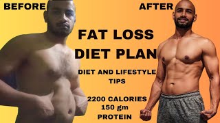 Fat Loss Diet Plan  Full Day Diet Plan  2200 Calories Diet Plan  Without Supplements Weight Loss [upl. by Adnima]