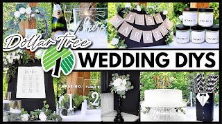 Dollar Tree Wedding DIYs that dont look cheap 🖤 [upl. by Anniahs246]