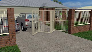 Installing Trackless BiFolding Gates [upl. by Loree846]