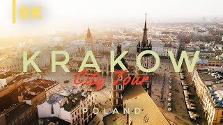 Exploring Beautiful Krakow Poland In Stunning 8K  Tour of Krakow in 8K [upl. by Dougie]