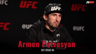 Armen Petrosyan UFC Vegas 49 full prefight interview [upl. by Ahsiekar137]