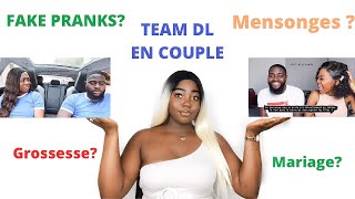 Team dl nous sommes en couple fake PRANKS Grossesse Mariages Dalhia Lamalla [upl. by Budding]