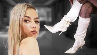 Daring to Walk on Clouds Kristinas Wedding Stiletto Heel TryOn [upl. by Jecoa]