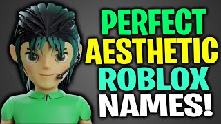 AESTHETIC Roblox Usernames So GOOD Youll Want to CHANGE Yours NOW [upl. by Ynnij]