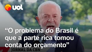 Lula critica isenção fiscal e desoneração Os ricos tomaram conta do orçamento isso não é normal [upl. by Lucic]