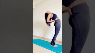 Backbend with Wall Support Improve Flexibility amp Strength  Backbend Stretch yoga exercise [upl. by Osner]