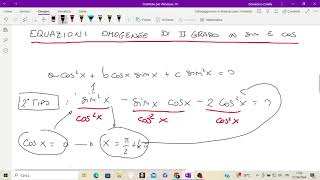 Goniometria 17 Equazioni omogenee di II grado in seno e coseno [upl. by Raddy595]