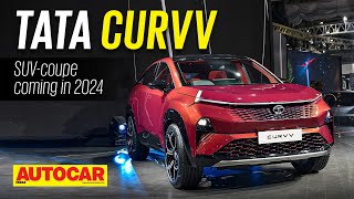 Tata Curvv  SUVcoupe ready for 2024  Auto Expo 2023  Autocar India [upl. by Alameda]