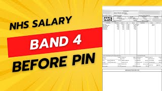 2021 UK 🇬🇧 NURSING SALARYNHSPAYSLIP REVEAL BAND 4PRE REGISTERED NURSE BEFORE PIN [upl. by Rovit]