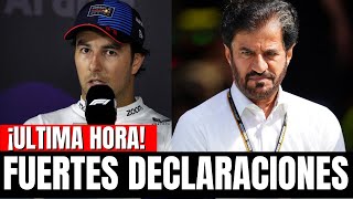 ¡REVELADO CHECO PÉREZ EXPLOTA CONTRA LA FIA Y EXIGE RESPETO [upl. by Wolenik]