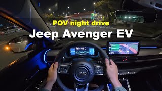 2025 Jeep Avenger EV POV night drive [upl. by Desmund]