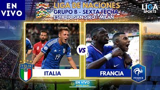 ITALIA VS FRANCIA  LIGA DE NACIONES SEXTA FECHA 2024  MODO RADIO EN VIVO [upl. by Isus]