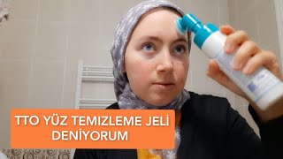 TTO YÜZ TEMİZLEME JELİ DENİYORUM✅️ ALERJI YAPTI MI  rosasea gülhastalığı [upl. by Corson]