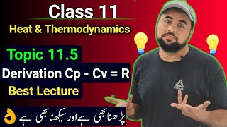 Prove that Cp  Cv  R👌 Why Cp is greater than Cv  Ch11 Heat amp Thermodynamics [upl. by Moulden32]