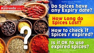 Do Spices have any Expiry Date Is it Ok to Use Expired Spices  How to check if Spices are Expired [upl. by Atekram]