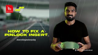 How to fix a Pinlock Insert on a Helmet Visor Antifog Insert Fixing on a Visor [upl. by Hibbs]